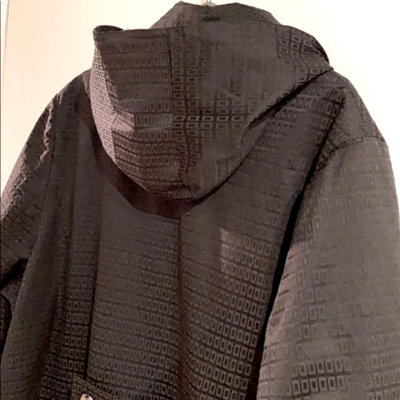 BLACK WOOL COAT w/ Removable Button in Wool Liner!!! Winter Coat! Four Season! - Picture 6 of 16